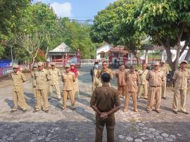 Perangkat Kalurahan Jatiayu Gelar Apel Senin Pagi dan Sosialisasi Rekrutmen BPS